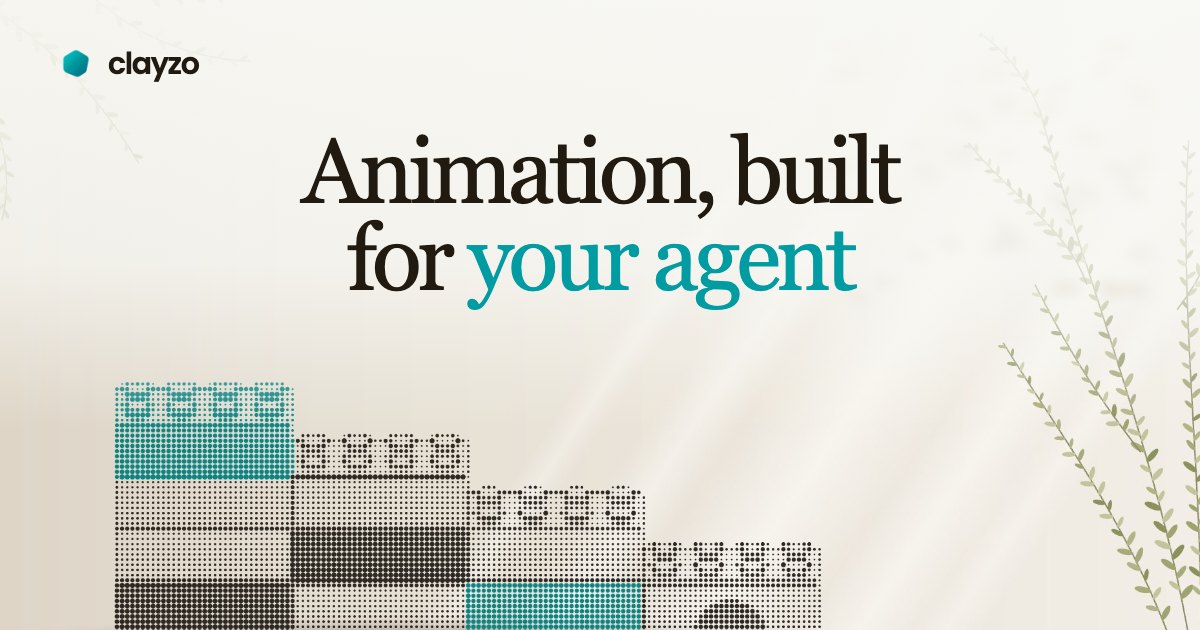 Clayzo — An animation engine built for coding agents. Ask Claude Code, Codex or Cursor for motion…